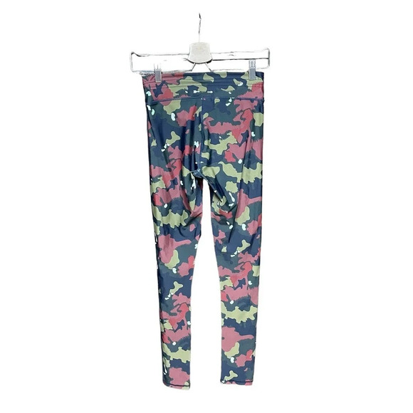 The Upside Red and Green Camo Print Drawstring Leggings Size US 6 - Picture 4 of 8